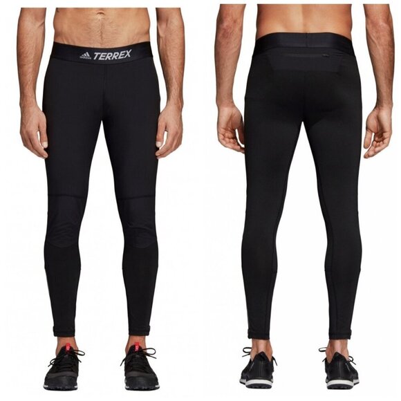 ADIDAS Terrex Agravic Tight Runnings Men's Pants Size 36"/S Elastic waistband - Picture 2 of 12